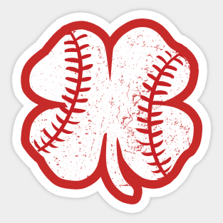 Baseball St Patrick's Day Shamrock Gift Tee Sticker